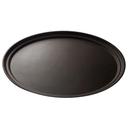 Cambro Camtread Fiberglass Taver Tan Oval Tray, 23 1/8 x 19 1/4 inch -- 6 per case.