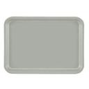 Cambro Pearl Gray Rectangular Low Profile Rim Camtray, 4 1/4 x 6 inch -- 12 per case.