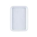 Cambro White Rectangular Low Profile Rim Camtray, 4 1/4 x 6 inch -- 12 per case.