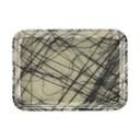 Cambro Swirl Gray Rectangular Low Profile Rim Camtray, 4 1/4 x 6 inch -- 12 per case.