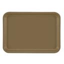 Cambro Bayleaf Brown Rectangular Low Profile Rim Camtray, 4 1/4 x 6 inch -- 12 per case.