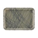 Cambro Swirl Gray Rectangular Low Profile Rim Camtray, 4 15/16 x 6 15/16 inch -- 12 per case.