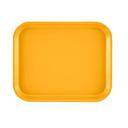Cambro Mustard Rectangular Low Profile Rim Camtray, 8 x 9 7/8 inch -- 12 per case.