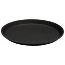 Cambro Camtread Round Tray, Black Satin, 9 inch -- 12 per case.