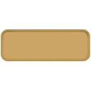 Cambro Earthen Gold Rectangular Camtray, 8 7/8 x 25 9/16 inch -- 12 per case.