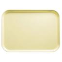 Cambro Lemon Chiffon Rectangular Camtray, 15 x 20 1/4 inch -- 12 per case.