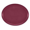 Cambro Oval Serving Camtray, Burgundy Wine, 19 1/4 x 24 inch -- 6 per case.