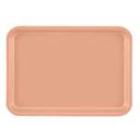 Cambro Dark Peach Rectangular Low Profile Rim Camtray, 4 1/4 x 6 inch -- 12 per case.