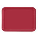 Cambro Ever Red Rectangular Low Profile Rim Camtray, 4 1/4 x 6 inch -- 12 per case.