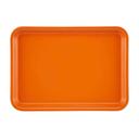 Cambro Orange Pizazz Rectangular Low Profile Rim Camtray, 4 1/4 x 6 inch -- 12 per case.