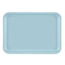 Cambro Sky Blue Rectangular Low Profile Rim Camtray, 4 1/4 x 6 inch -- 12 per case.
