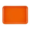 Cambro Citrus Orange Rectangular Low Profile Rim Camtray, 4 15/16 x 6 15/16 inch -- 12 per case.