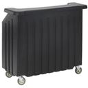 Cambro Black Standard Style Economy Small Portable Beverage Bar CamBar, 54 x 25 7/8 x 46 1/8 inch.