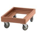 Cambro Coffee Beige Camdolly with No Handle for Catering Equipment, 19 5/8 x 10 1/2 x 28 5/8 inch.