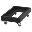 Cambro Black Camdollies for Milk Crates and Number 10 Can Cases, 16 1/8 x 29 1/4 8 3/8 inch.