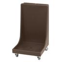 Cambro Dark Brown Standard Model Camdolly with Handle for Dish Racks, 22 3/16 x 36 3/4 x 24 3/16 inch.