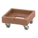 Camdolly Plastic Milk Crate Dolly, Coffee Beige, 21 15/16 x 30 1/4 x 8 inch.