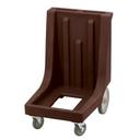 Cambro Dark Brown Camdolly with Handle and Rear Big Wheels for Catering Equipment, 23 1/2 x 36 1/2 x 29 7/8 inch.