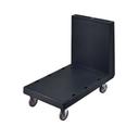 Cambro Black Utility Truck with Handles, 23 3/4 x 36 1/4 x 41 5/8 inch