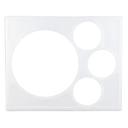 Cambro White Salad Bowl Holder for Versa Food Bar, 25 3/4 x 20 7/8 inch - Holds an 15 inch Bowl and 3 Crocks.