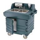 Cambro Granite Gray CamKiosk Hand Sink Cart, 40 9/16 x 45 1/2 x 32 1/2 inch.