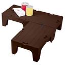 Dark Brown Cambro Solid Top Dunnage Rack, 30 x 21 x 12 inch.