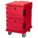 Cambro Hot Red Base Model Ultra Camcarts for Food Pans, 28 1/2 x 45 1/2 x 32 1/4 inch.