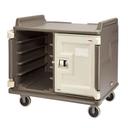 Cambro Granite Sand Low Profile Double Door Double Compartment 20 Tray Meal Delivery Cart, 55 1/8 x 43 1/4 x 38 inch.