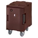 Cambro 110 Voltage Dark Brown 1 Compartment Insulated Ultra Pan Carrier with Casters, 18 1/8 x 31 1/4 x 26 3/8 inch.