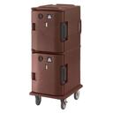 Cambro 110 Voltage Dark Brown Heated Camcart, 20 1/2 x 54 x 27 1/8 inch.