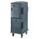 Cambro Double Compartment Hot Holding Ultra Camcart, Granite Gray, 20 1/2 x 27 1/8 x 54 inch.