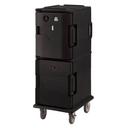 Cambro H Series 220 Volt Electric Insulated Black 2 Compartment Ultra Camcart with Heated Top Door Only 20 1⁄2 x 27 1⁄8 x 54 inch