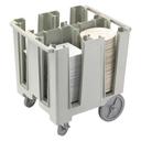 Cambro Speckled Gray Versa 4 Column Dish Caddy, 27 x 30 1/2 x 31 3/4 inch