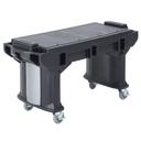 Cambro Black Standard Height Versa Work Table, 69 x 27 x 36 1/4 inch.