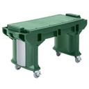 Cambro Kentucky Green Versa Work Table with Standard Height and Heavy Duty Casters, 6 Feet.