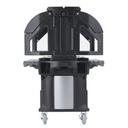 Cambro Ultra Series Black Versa Food Bar with Storage and Standard Casters, 6 Feet.