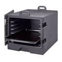 Cambro Insulated Front Loading Charcoal Gray Food Pan Camcarrier - Holds Six 18 x 26 inch Sheet Pans