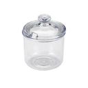 Clear Cambro Camwear Condiment Jar And Cover, 8 Ounce -- 24 Per Case.