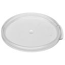 Clear 2/4 Qt Round Plastic Container Cover -- 12 per case