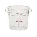 Clear Container Round Cleach.R 1 Quart -- 12 per case