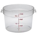 Clear Round Container, 12 Quart -- 6 per case