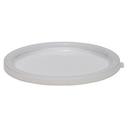 White 2/4 Qt Round Plastic Container Cover -- 12 per case
