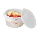 White Round Plastic Container, White, 2 Quart -- 12 per case