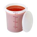 White Round Plastic Container, White, 4 Quart -- 12 per case