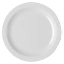 Cambro Plastic Narrow Rim Plate, White, 10 inch -- 48 per case.