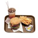 Cambro Fast Food Tray, Brown, 10 7/16 X 13 9/16 inch -- 24 per case.