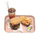 Cambro Fast Food Tray, Blush, 10 7/16 X 13 9/16 inch -- 24 per case.