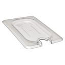 Cambro Camwear Clear Ninth Size Flat Notched Cover for Food Pan, 6 15/16 x 4 1/4 inch -- 6 per case.