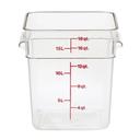 Clear 11 1/4 inch X 12 1/4 inch X 12 5/8 inch Camsquare Food Storage Containers, Cleach.R ,18 Quart -- 6 per case