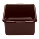 Cambro Dark Brown Regal Cambox ABS 21 x 15 inch Deep Bus Box, 20 3/16 x 15 3/16 x 6 15/16 inch -- 12 per case.